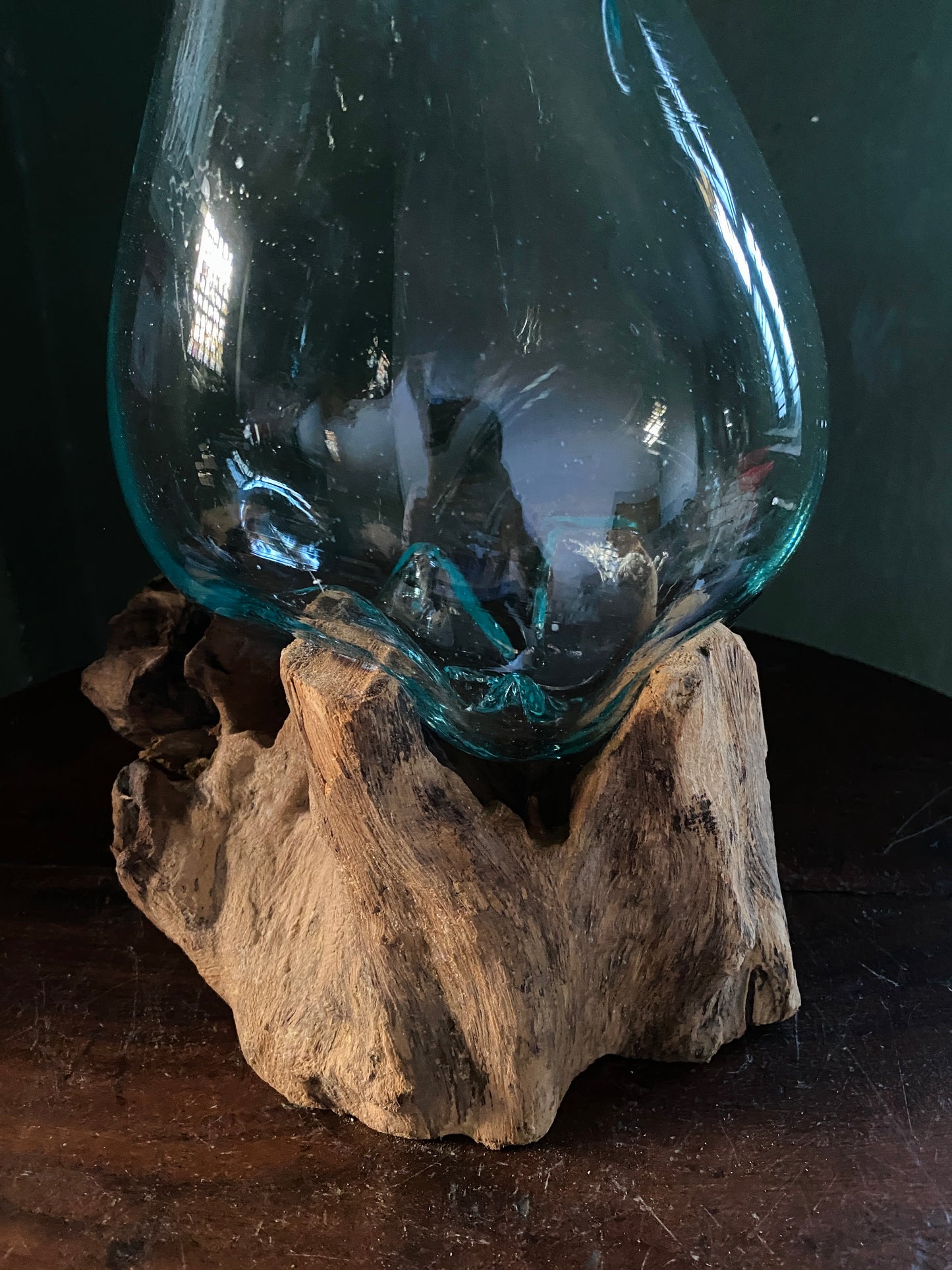 Wavecrest Molten Glass on Driftwood-Model 13