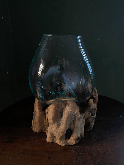Wavecrest Molten Glass on Driftwood-Model 13