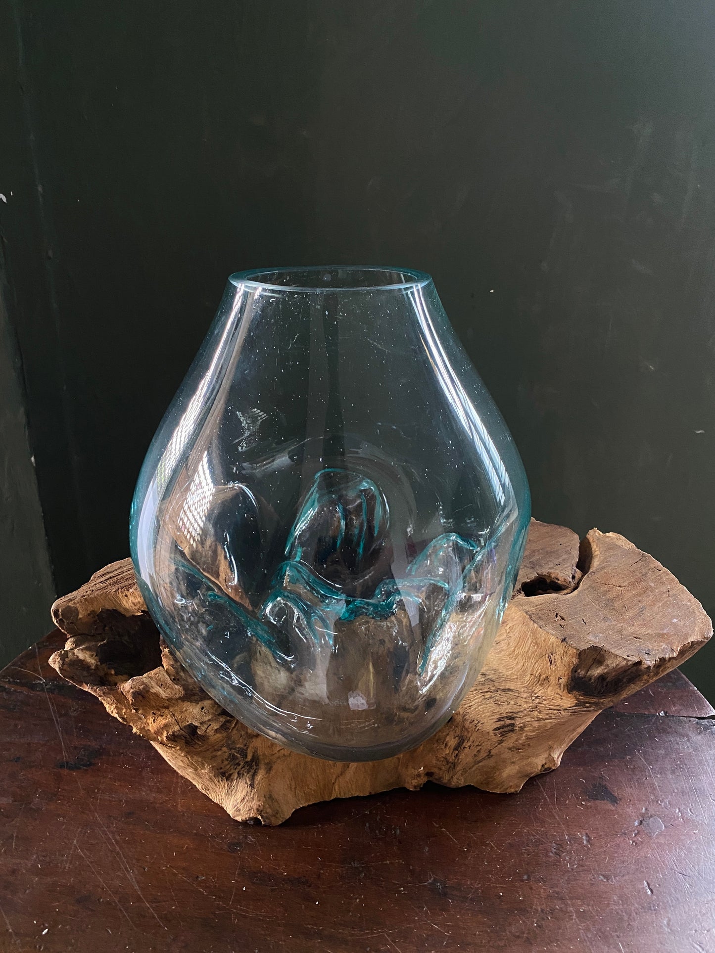 Wavecrest Molten Glass on Driftwood-Model 9