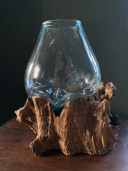 Wavecrest Molten Glass on Driftwood-Model 2