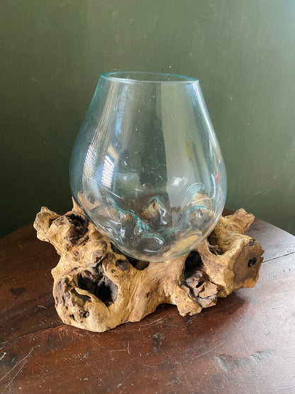 Wavecrest Molten Glass on Driftwood-Model 17