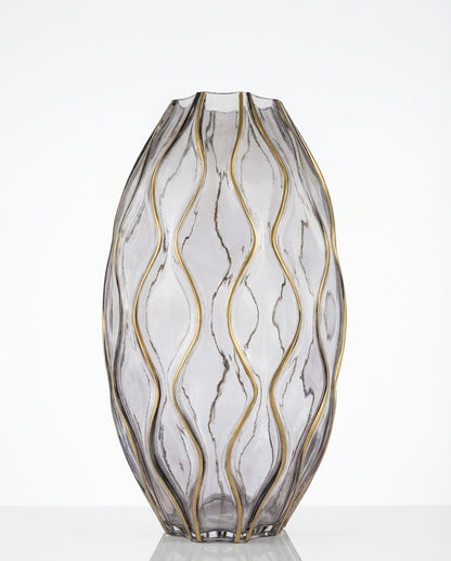 Premium Imported Designer Glass Vase showpiece– Limited Edition