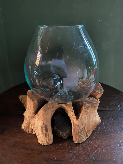 Wavecrest Molten Glass on Driftwood-Model 14