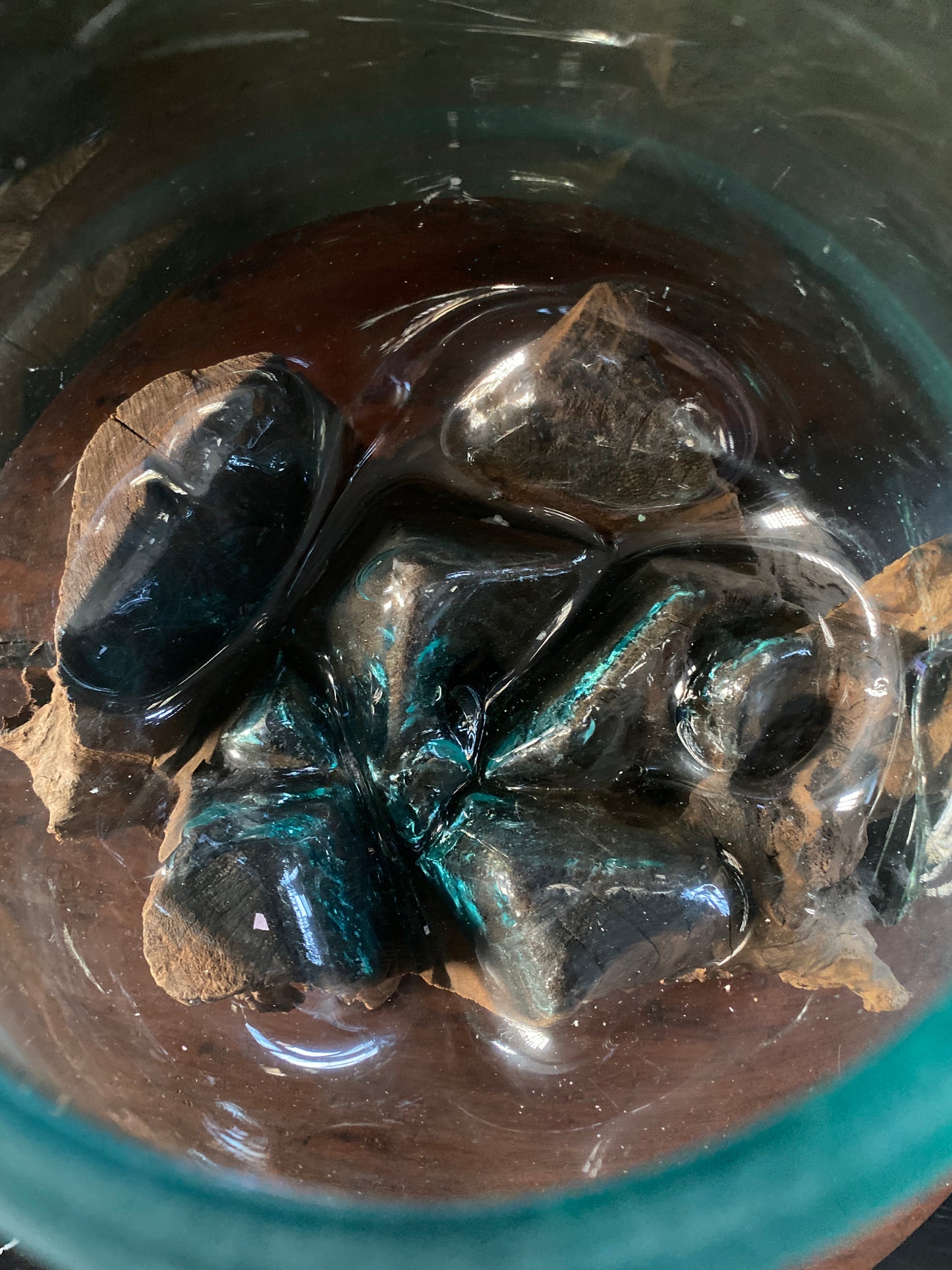 Wavecrest Molten Glass on Driftwood-Model 2