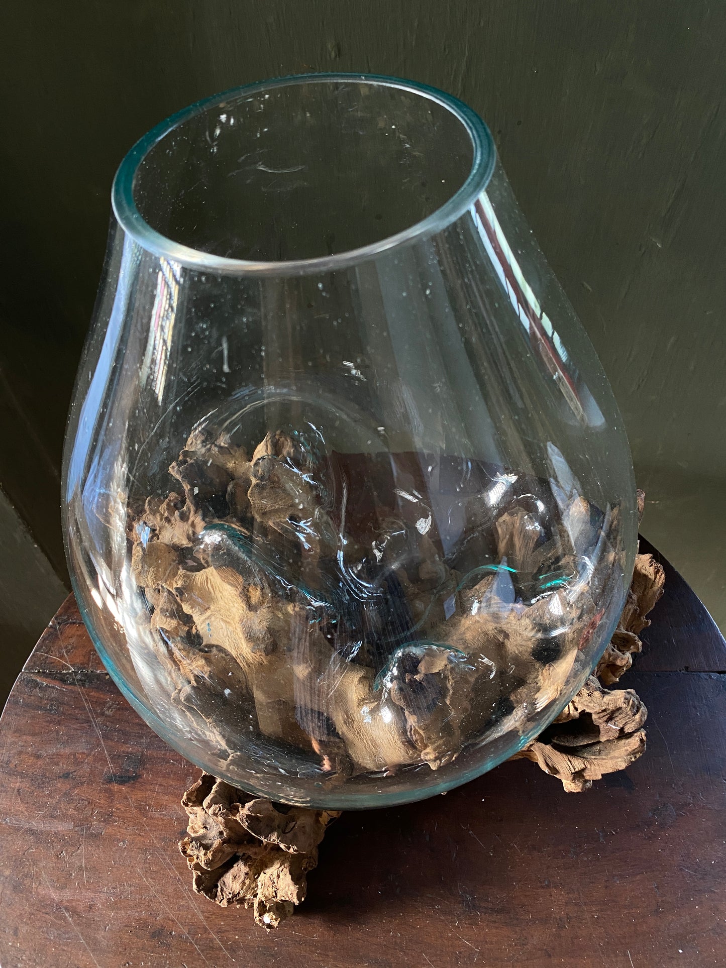 Wavecrest Molten Glass on Driftwood-Model 1