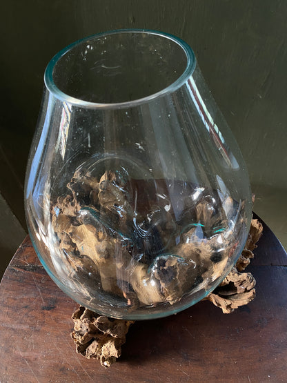Wavecrest Molten Glass on Driftwood-Model 1