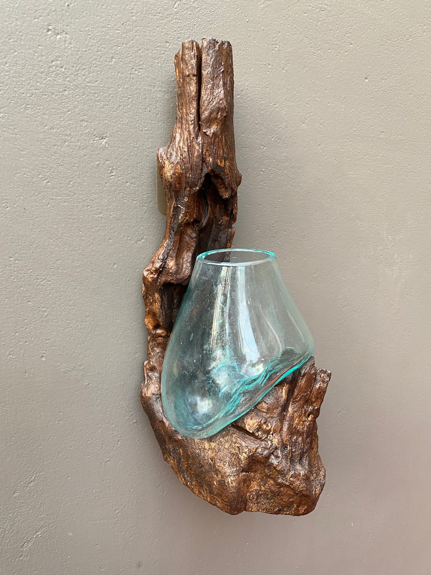 Molten Glass Driftwood Wall Planter-Driftaura(xlarge)