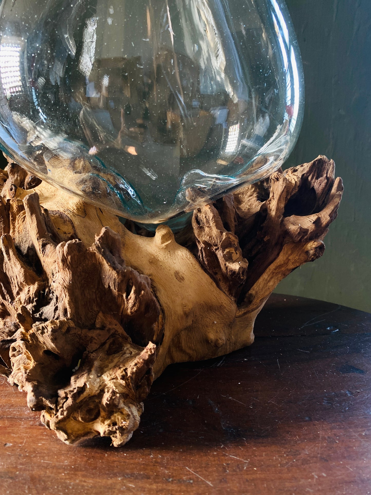 Wavecrest Molten Glass on Driftwood-Model 1