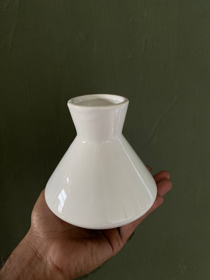 White ceramic vase