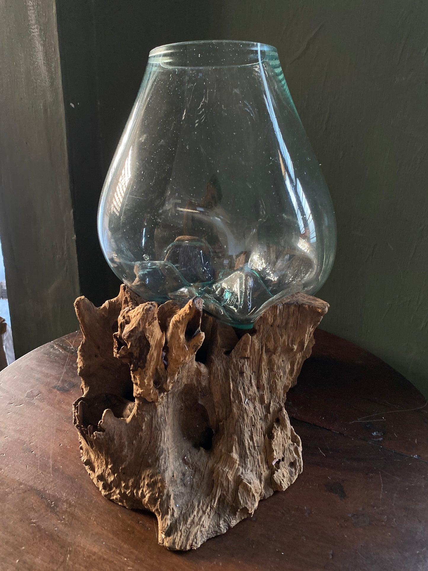 Wavecrest Molten Glass on Driftwood-Model 2