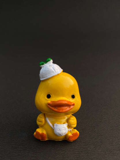 Set of 4 duck polystone miniatures