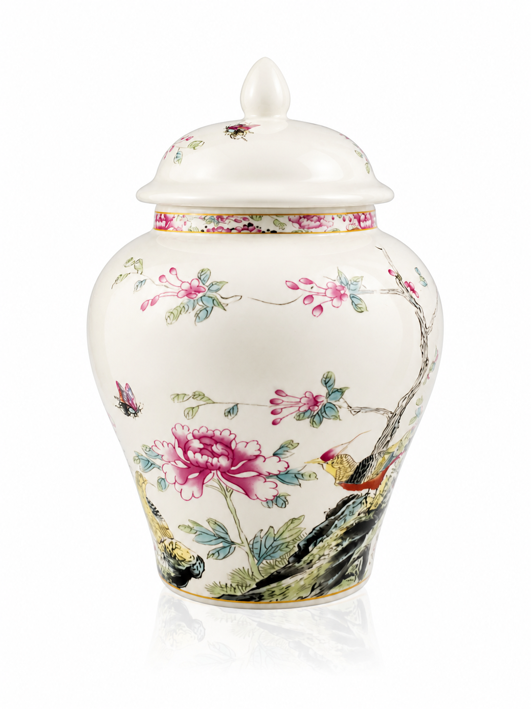 Porcelain Tea kitchen floral Jars With Lids –  Ceramic Tea Storage Canisters Airtight Container for Loose Tea, Sugar, Herbs