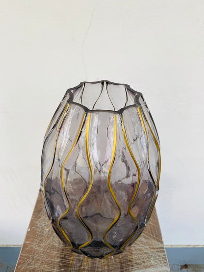 Premium Imported Designer Glass Vase showpiece– Limited Edition