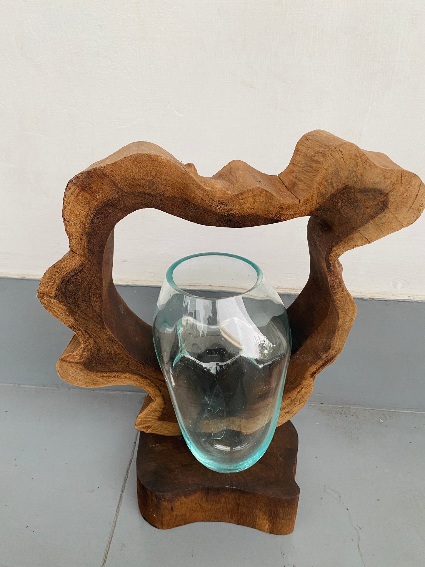 Molten Glass on teak Driftwood-Archflow(medium)