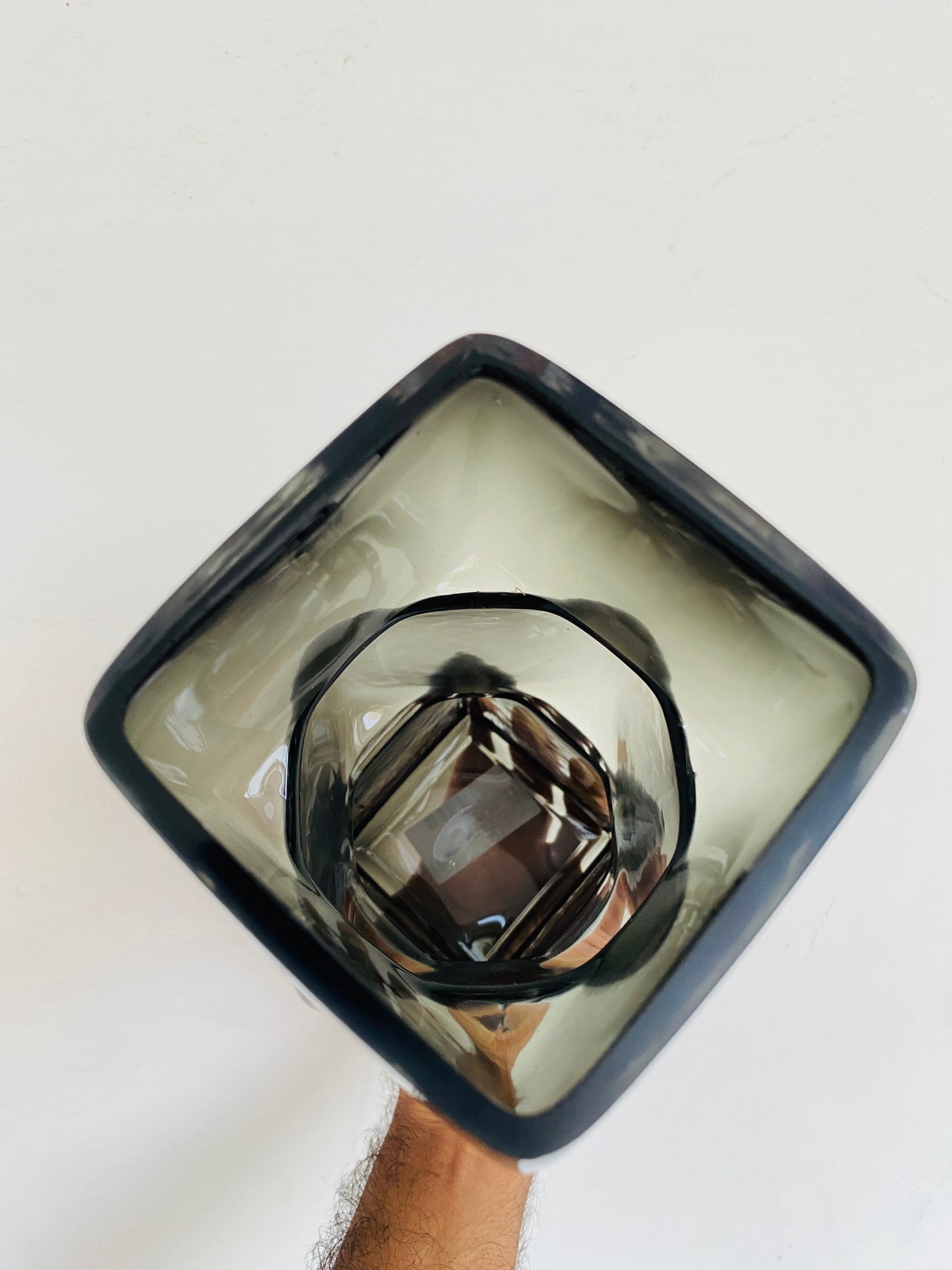 Premium Imported Designer black Glass Vase showpiece– Limited Edition