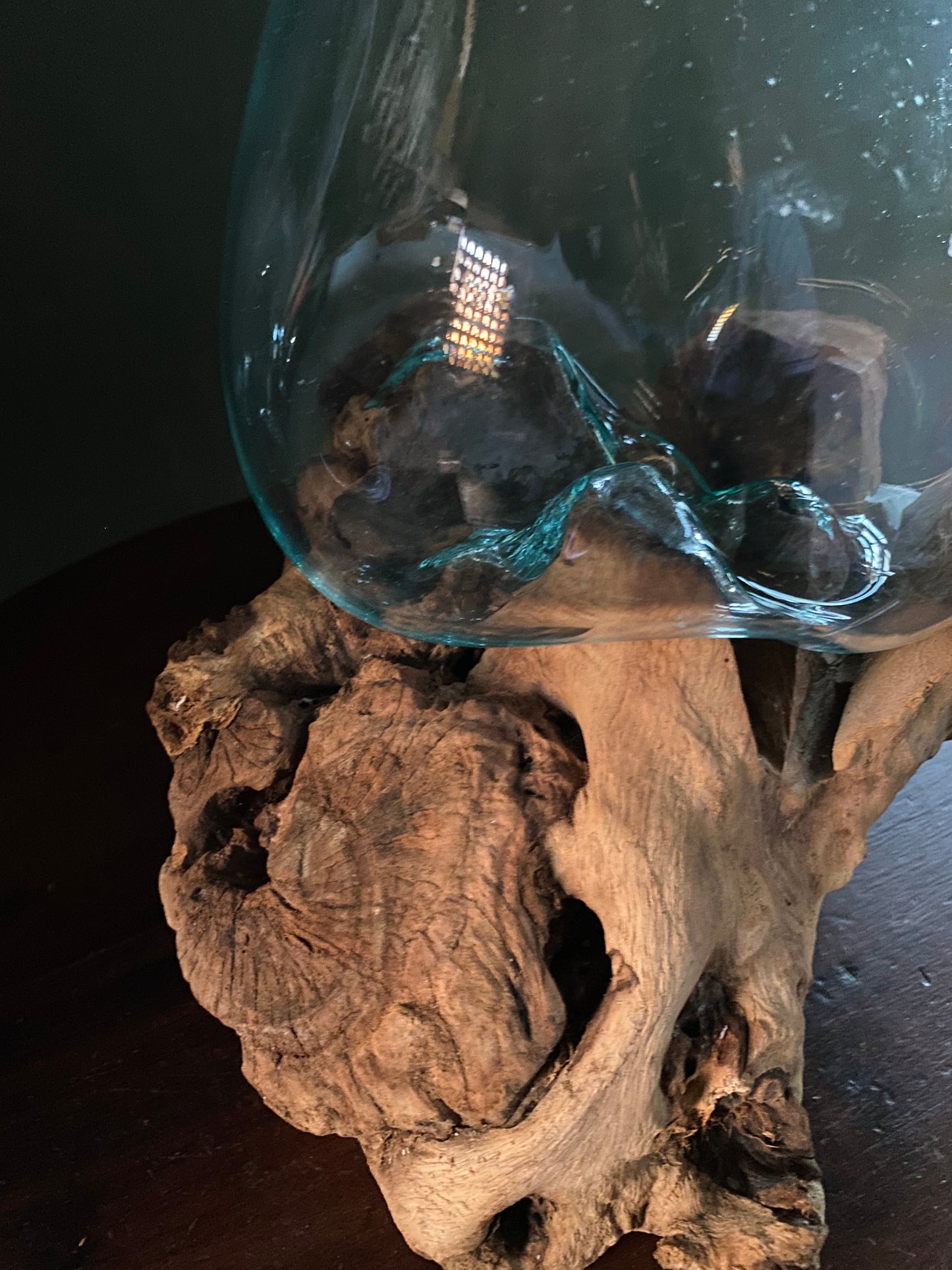 Wavecrest Molten Glass on Driftwood-Model 15