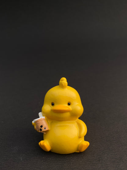 Set of 4 duck polystone miniatures