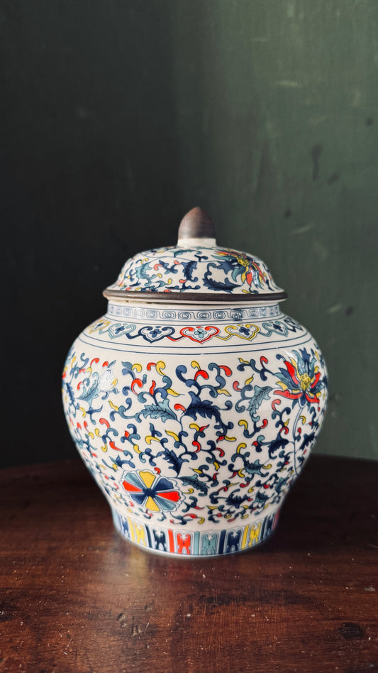 Chinese Porcelain Tea kitchen Jars With Lids –  Ceramic Tea Storage Canisters Airtight Container for Loose Tea, Sugar, Herbs