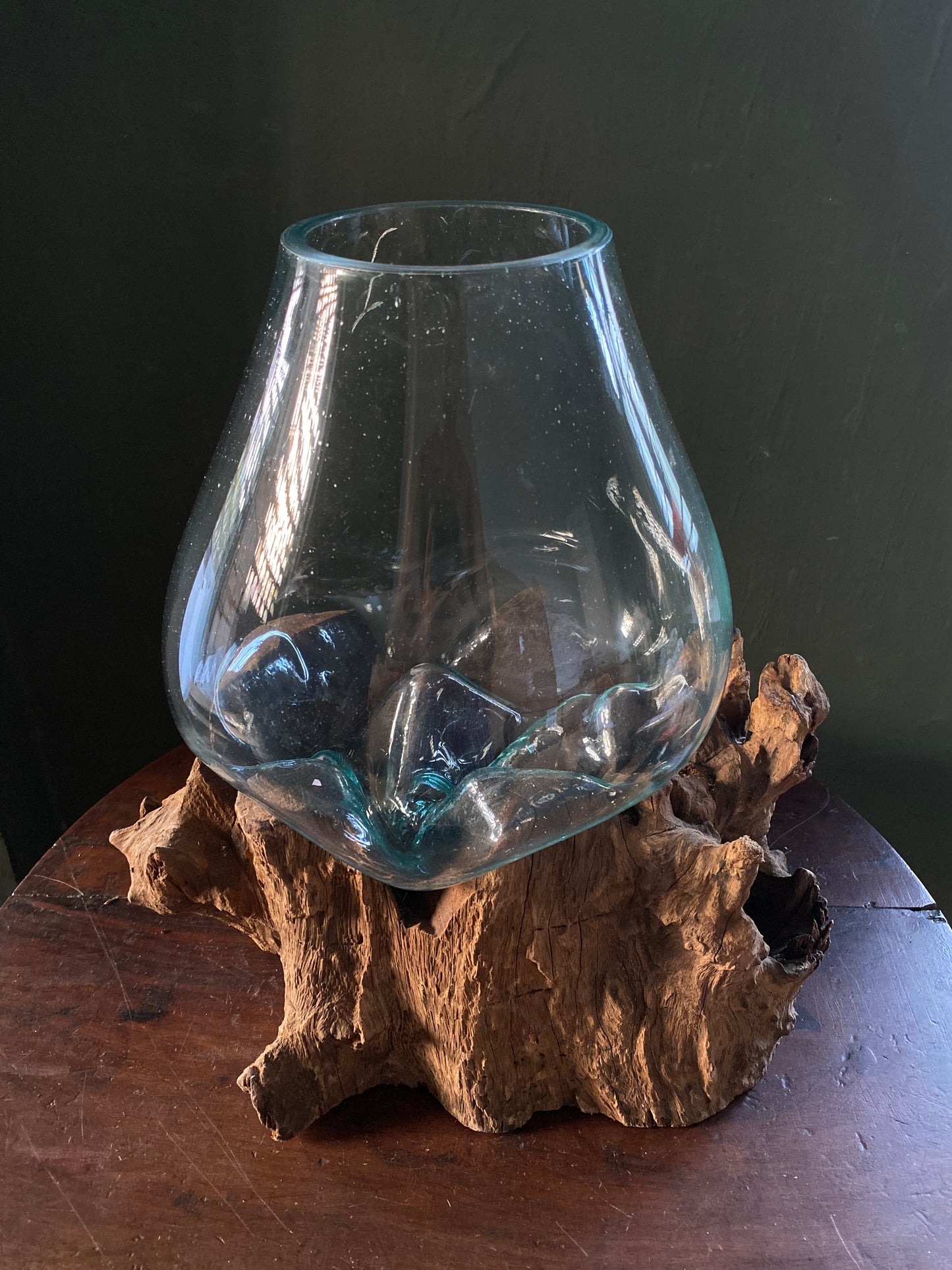 Wavecrest Molten Glass on Driftwood-Model 2