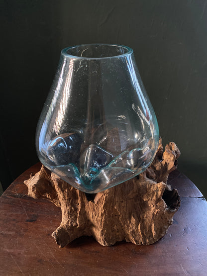 Wavecrest Molten Glass on Driftwood-Model 2