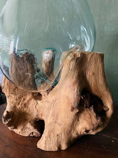 Wavecrest Molten Glass on Driftwood-Model 5