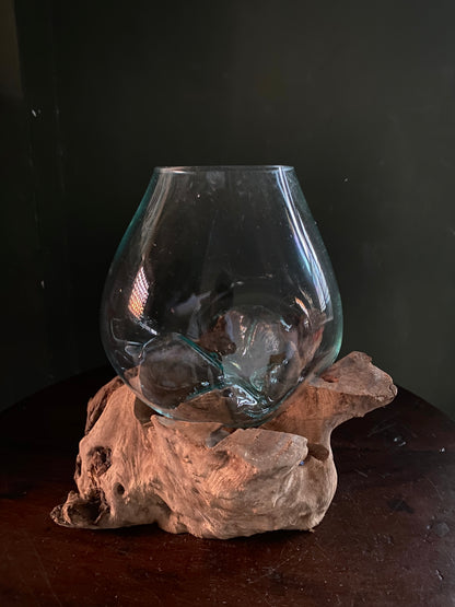 Wavecrest Molten Glass on Driftwood-Model 15