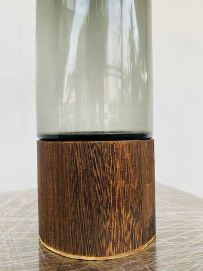 Premium Imported Designer black wood Glass Vase showpiece 02– Limited Edition