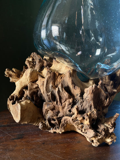 Wavecrest Molten Glass on Driftwood-Model 1
