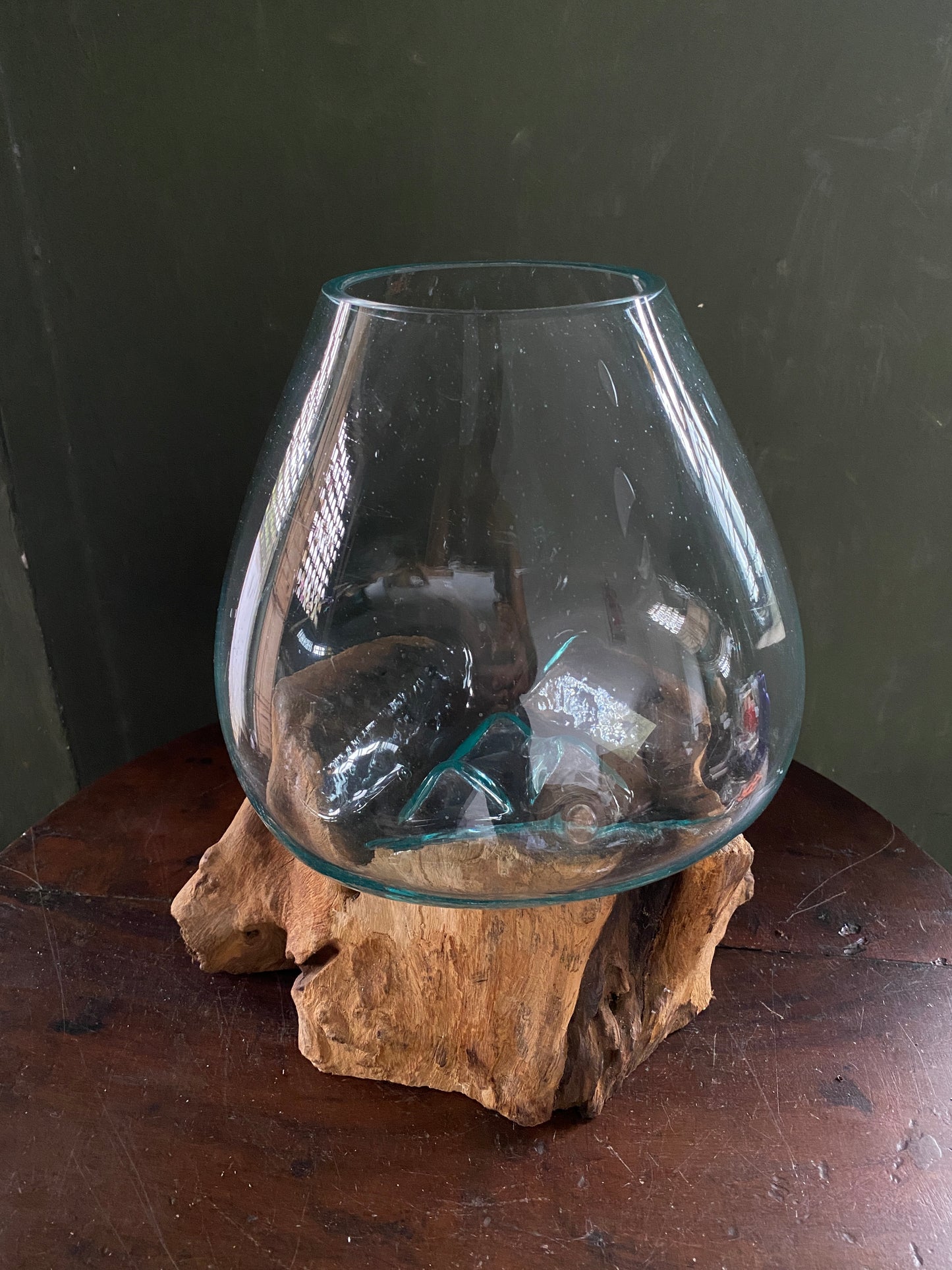 Wavecrest Molten Glass on Driftwood-Model 12