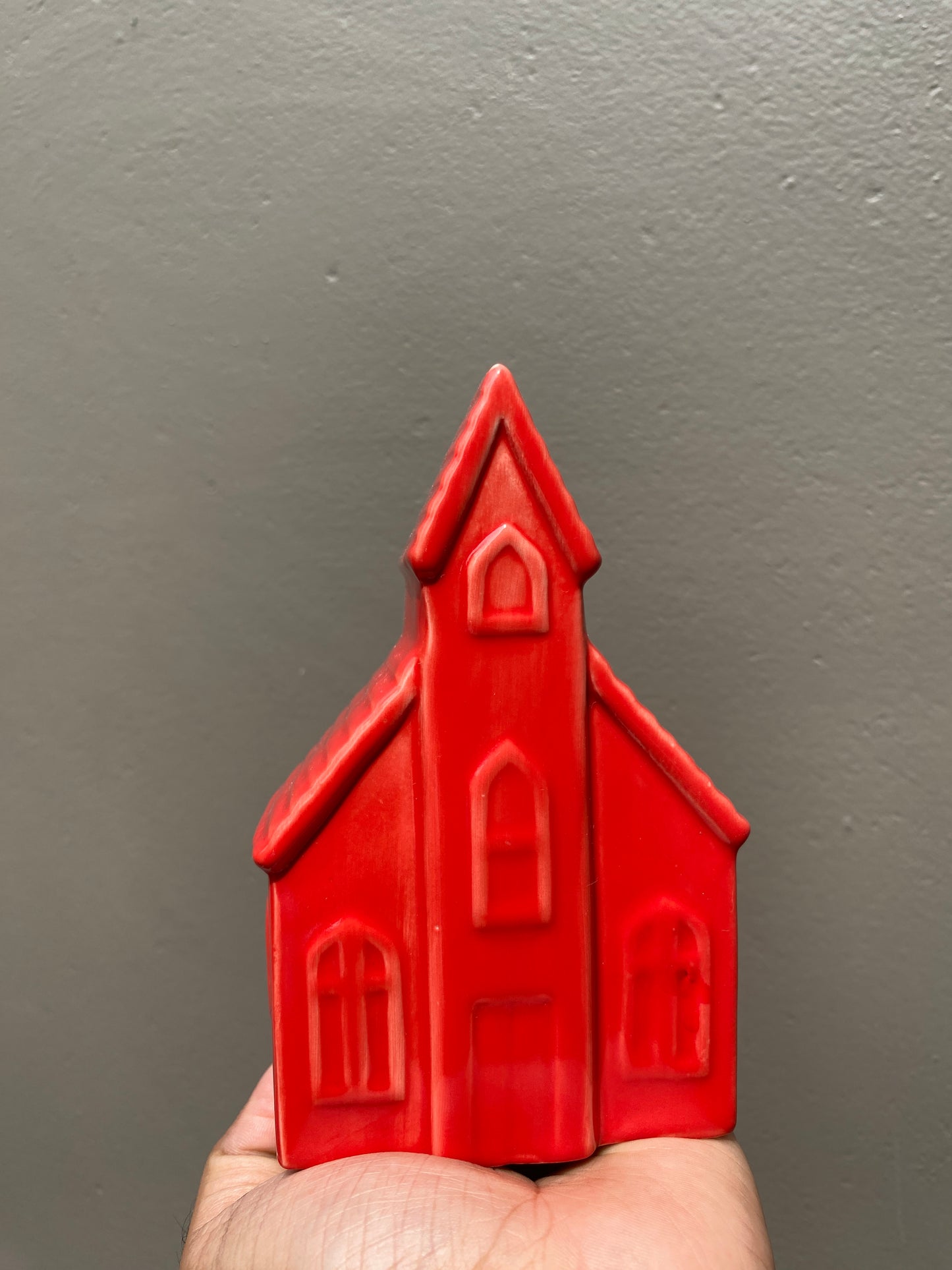 Ceramic Christmas medium Red House decor