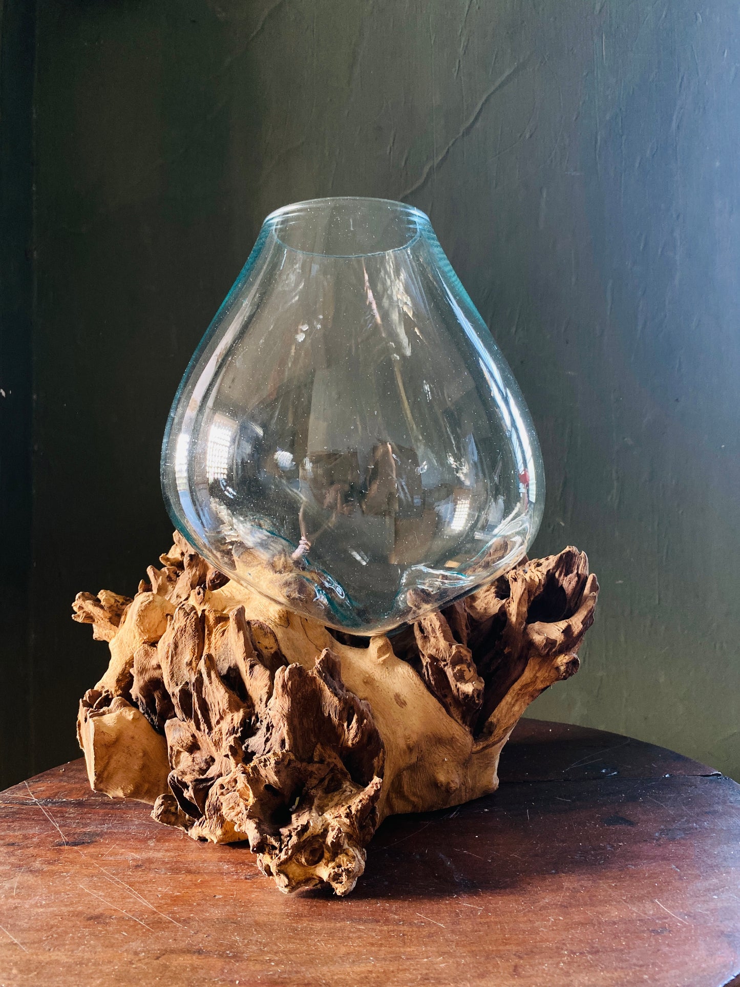 Wavecrest Molten Glass on Driftwood-Model 1