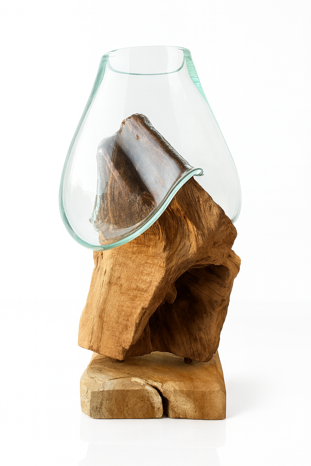 Molten Glass on teak Driftwood(rare limited edition)