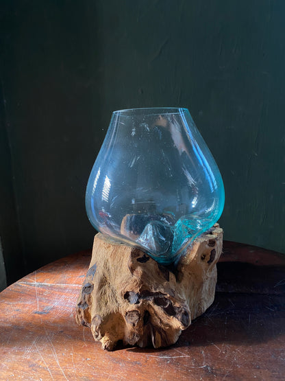 Wavecrest Molten Glass on Driftwood-Model 4