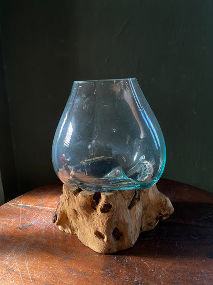 Wavecrest Molten Glass on Driftwood-Model 4