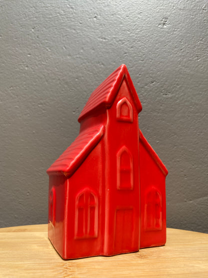 Ceramic Christmas medium Red House decor