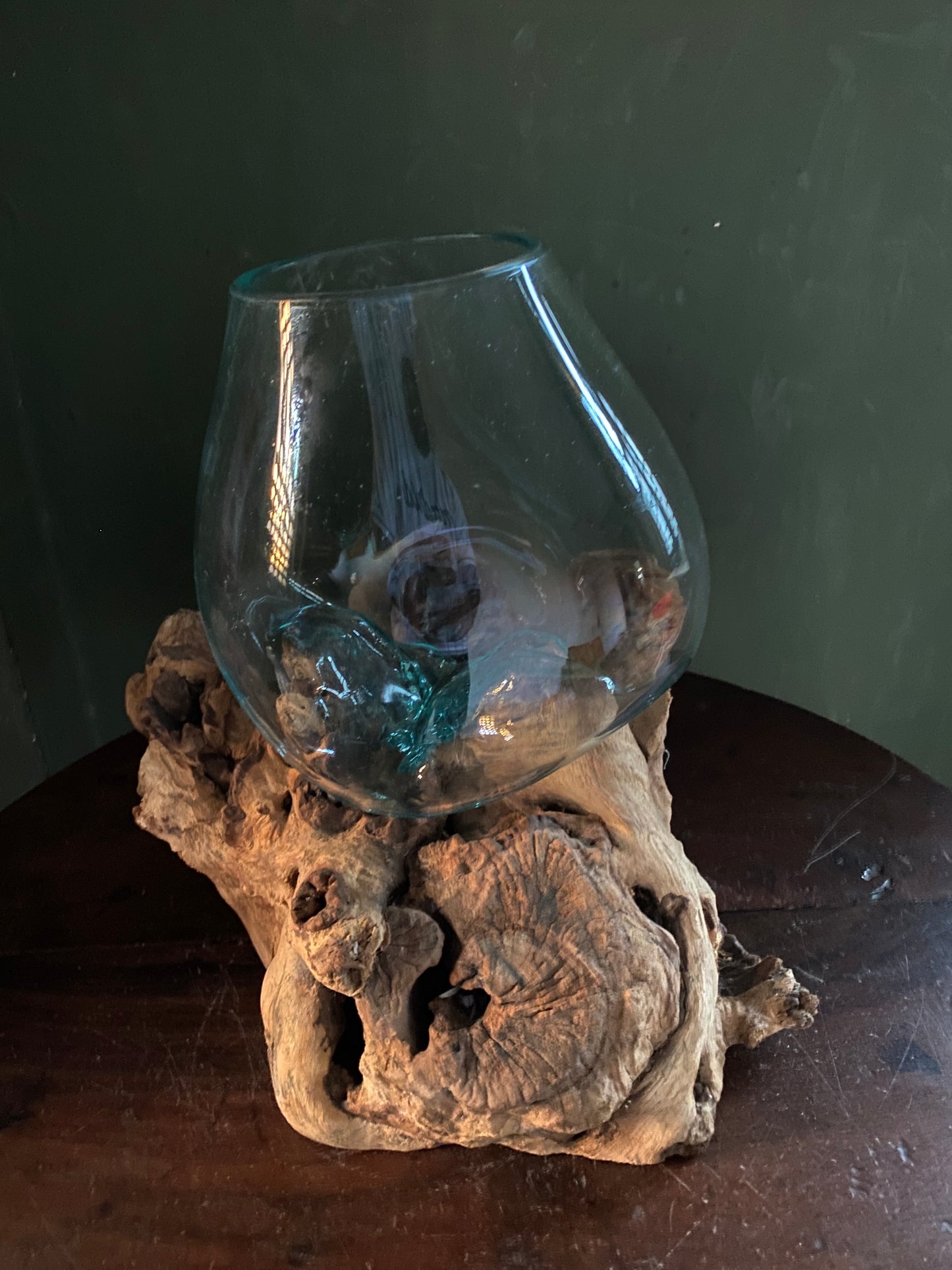 Wavecrest Molten Glass on Driftwood-Model 15
