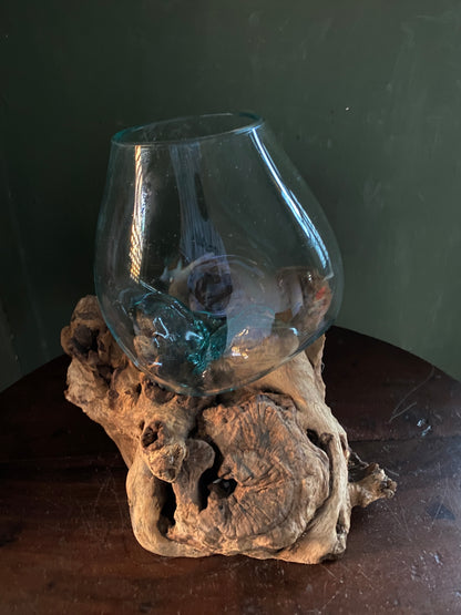 Wavecrest Molten Glass on Driftwood-Model 15