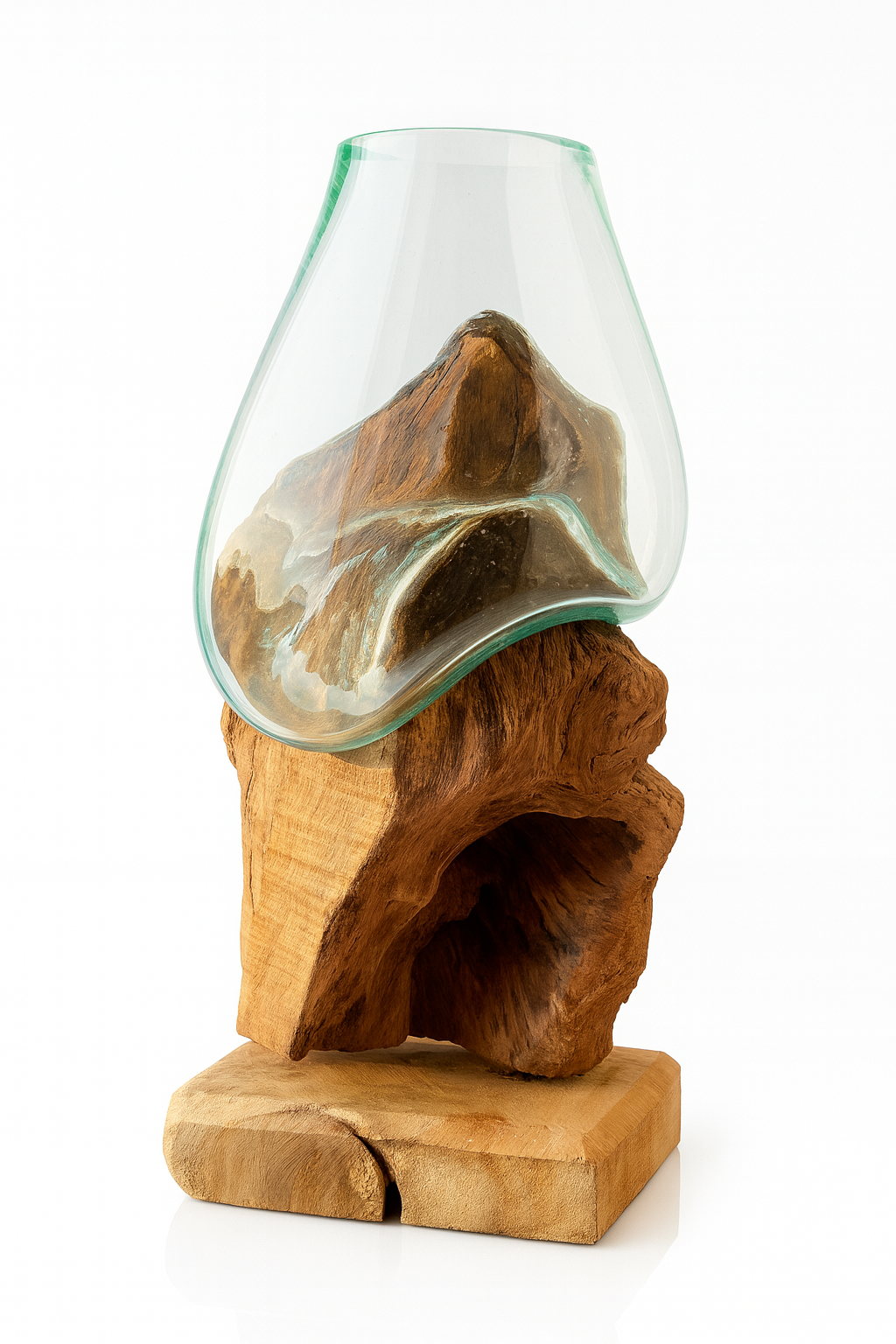 Molten Glass on teak Driftwood(rare limited edition)