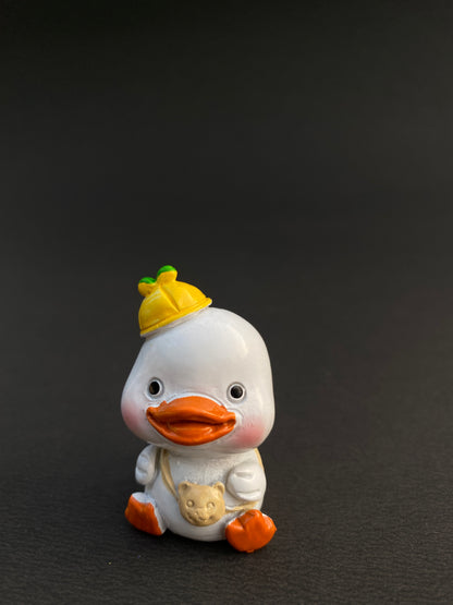 Set of 4 duck polystone miniatures