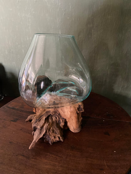 Wavecrest Molten Glass on Driftwood-Model 6