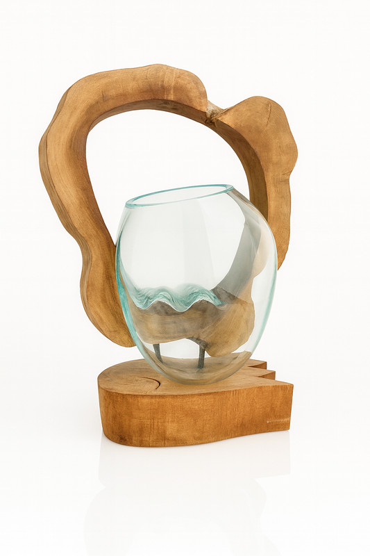 Molten Glass on teak Driftwood-Archflow(medium)