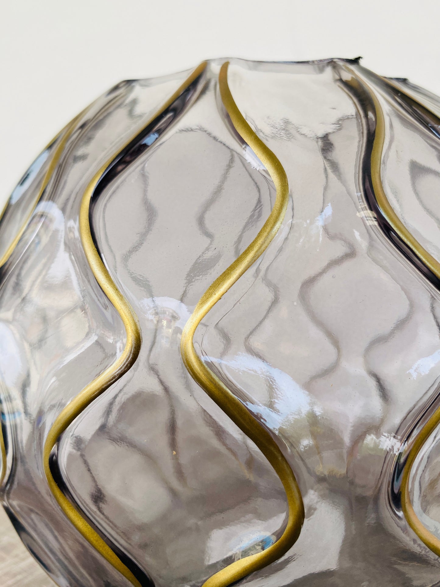 Premium Imported Designer lavender Glass Vase showpiece– Limited Edition