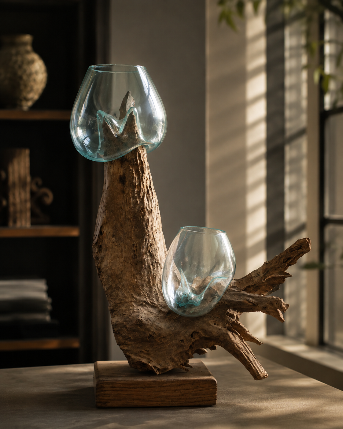 The Rare Driftwood Molten Glass Sculpture