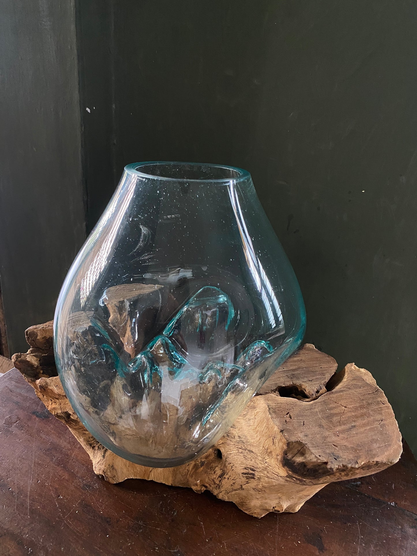 Wavecrest Molten Glass on Driftwood-Model 9