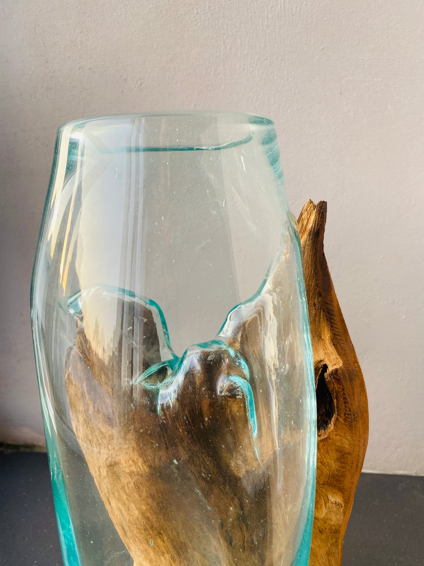 Molten Glass on teak Driftwood(rare limited edition)