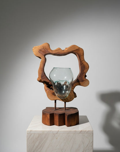 Molten Glass on teak Driftwood-Archflow(medium)