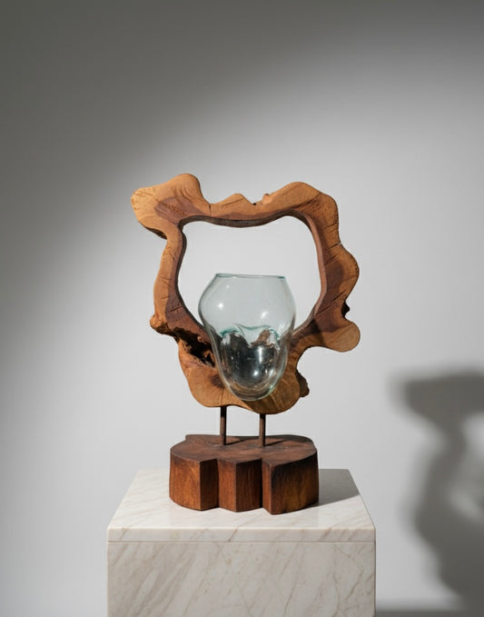 Molten Glass on teak Driftwood-Archflow(medium)