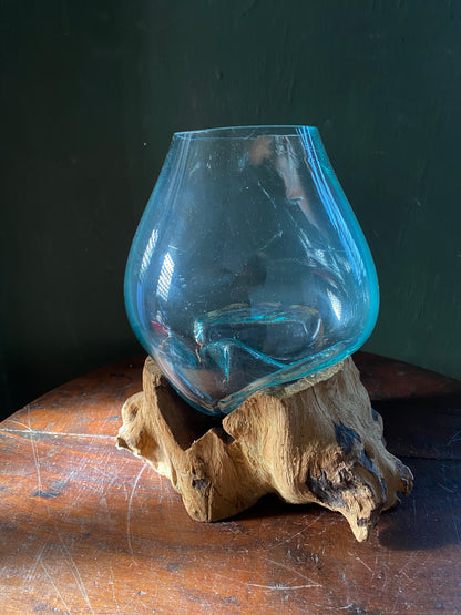 Wavecrest Molten Glass on Driftwood-Model 4