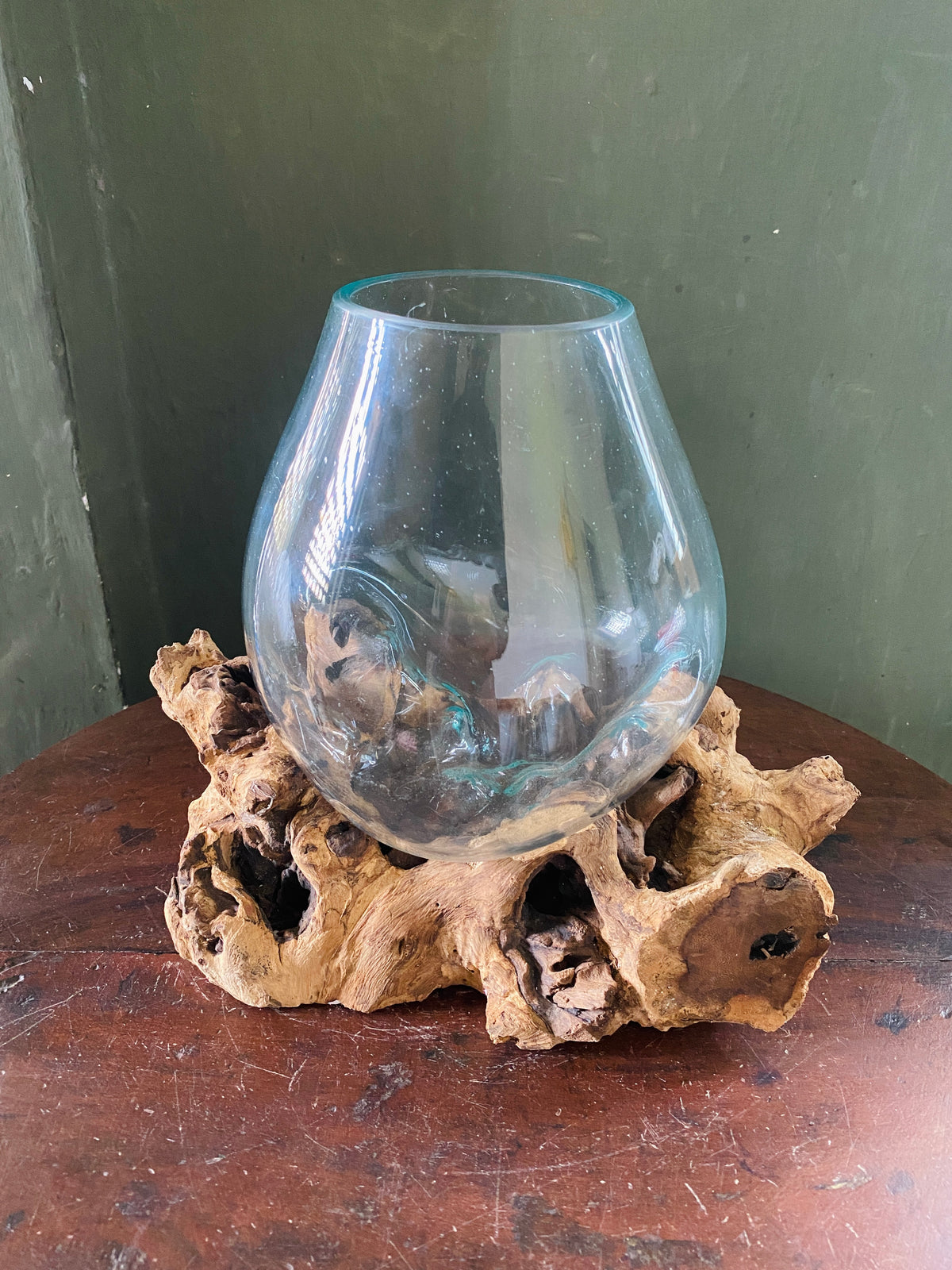 Wavecrest Molten Glass on Driftwood-Model 17