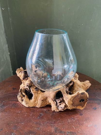 Wavecrest Molten Glass on Driftwood-Model 17